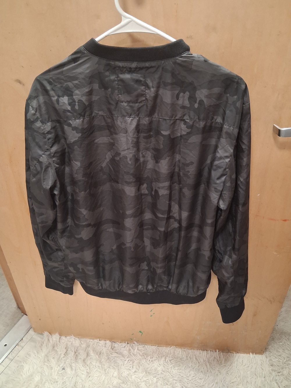 Topman Black & Charcoal Camo Bomber Jacket - Picture 4 of 5
